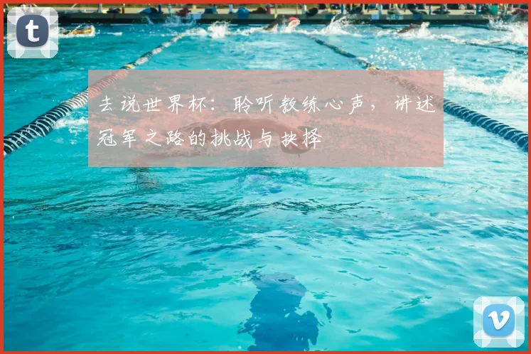 去说世界杯：聆听教练心声，讲述冠军之路的挑战与抉择